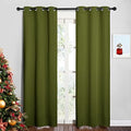NICETOWN Window Curtain Panels, 1 Pair, 34 by 84-inch, Olive Green by NICETOWN