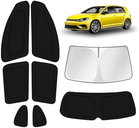 KUST Car Window Shades for Volkswagen Golf MK7 2013-2018 Windshield Sun Shade by KUST