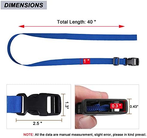 MAGARROW 24" 40" 60" 100" Strap Buckle Packing Straps Adjustable 1-Inch Belt - Image 2
