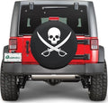 Quadratec Spare Tire Cover, Jolly Roger Pirate Skull Clean by Quadratec