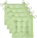 OVOV 4 Pack Chair Cushions for Dining Chairs 15.5"x15.5" Sage Green by OVOV