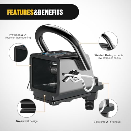 Nilight 3 in 1 ATV UTV Multi Hitch Mount - Image 6
