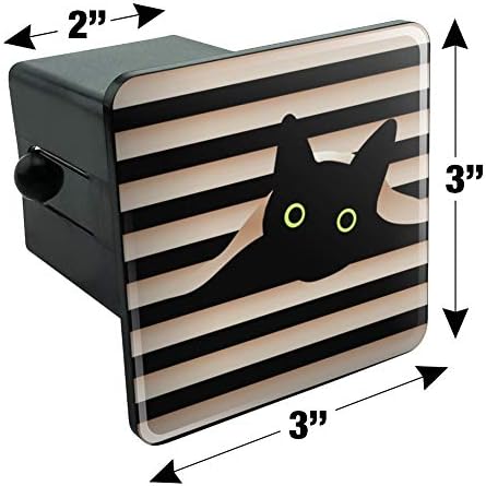 GRAPHICS & MORE Black Cat in Window Tow Trailer Hitch Cover Plug Insert 2" - Image 5