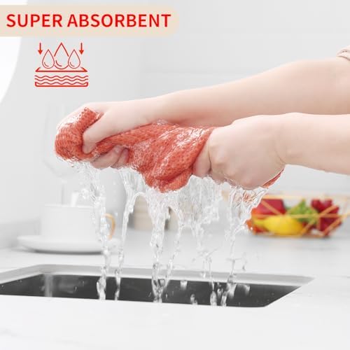 Kitinjoy 100% Cotton Waffle 4-Pack Kitchen Towels - Image 3