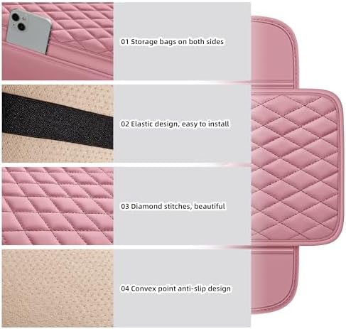 Leather Waterproof Car Armrest Console Pad - Image 6