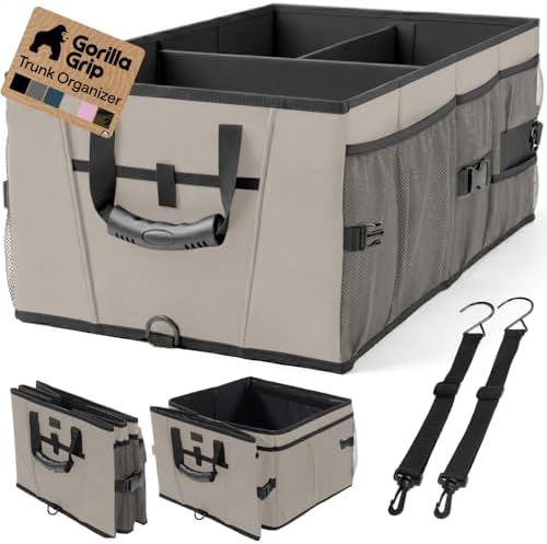 GORILLA GRIP Trunk Organizer for SUV and Cars, Large Capacity by GorillaGrip