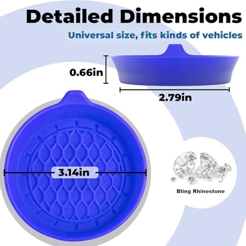 2 PCS Car Cup Coasters, Cup Holder Coaster - Image 2