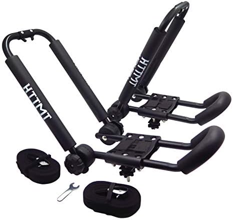 KAYAK-FOLDABLE-A- 1 Pair Foldable Kayak Carrier Boat Canoe Fold Rack Holder by HTTMT