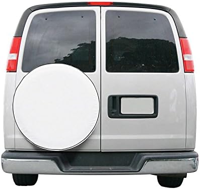 Spare Tire Covers 15 inch PVC Leather White Wheel Tire Cover Rim Protector - Image 7