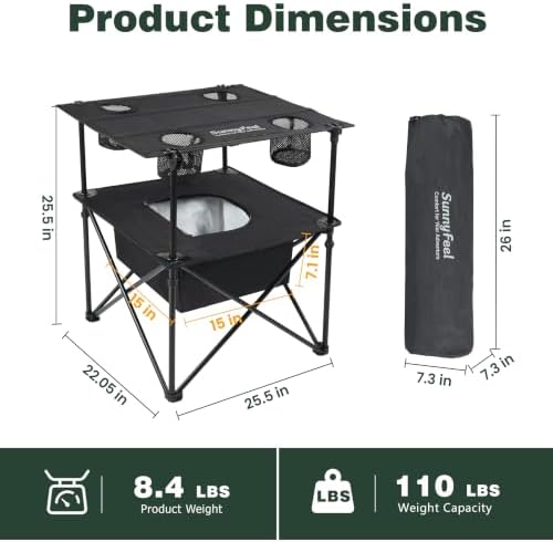 SUNNYFEEL Folding Camping Table - Image 3