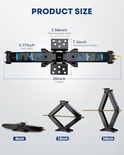 Kohree 9500lbs RV Stabilizer Jacks, Max Lifting Height 24" - Image 6