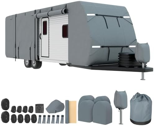 Mofeez Travel Trailer RV Cover, Extra-Thick Upgraded 7 Layers by MOFEEZ