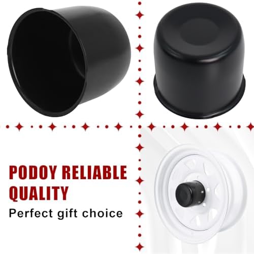 4.25" Bore Push-Through Trailer Wheel Center Caps, 3.66" Tall, 4 Pack - Image 6