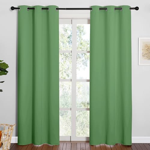 NICETOWN Forest Green Blackout Curtains, 2 Panels by NICETOWN