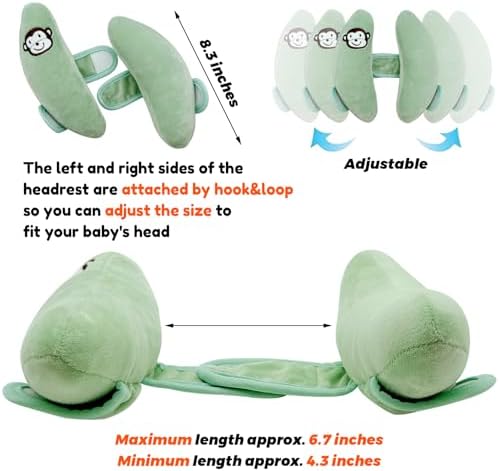 Baby Travel Pillow, Carseat Head Support - Image 2