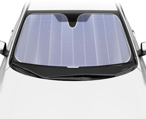 BDK Lavender Shine Car Windshield Sun Shade Accordion Folding Sunshade - Image 4