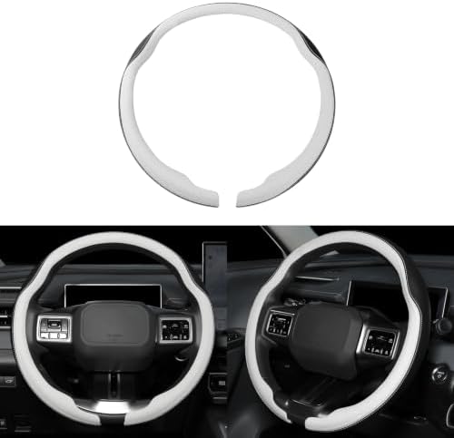 Microfiber Leather Steering Wheel Cover, 14.5-15 inch by Canvcle