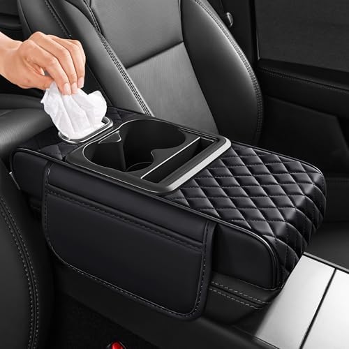 5 in 1 Nappa Leather Console Armrest Cover by AuraSettle