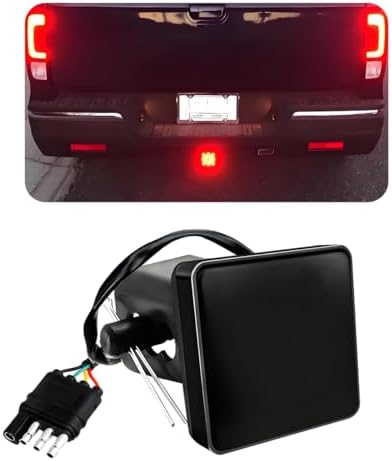 KVAEY 15 LED Brake Light Trailer Hitch Cover, Super Bright Brake Driving Lamp by KVAEY