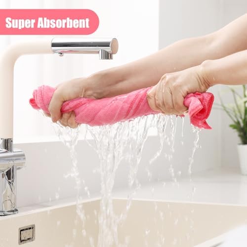 Homaxy Microfiber Kitchen Towels and Dishcloths Sets, 16 Pack - Image 3