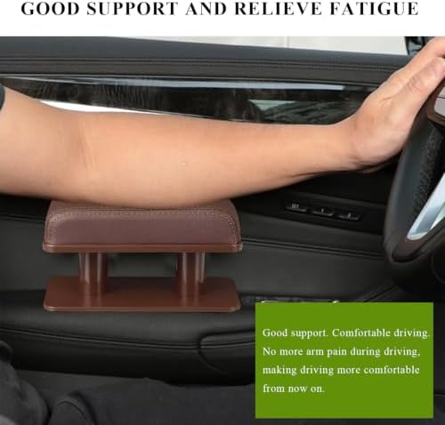 Car Armrest Pad, Adjustable Height Left Elbow Support Anti-Fatigue Car Door Arm - Image 4