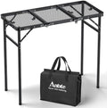 Anbte 3ft Tri-fold Grill Table, 3 Adjustable Heights Max 29.5" by Anbte