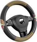 ED HARDY Tiger Print Steering Wheel Cover, Fits 14.5-15.5 Inch Steering Wheels by EdHardy