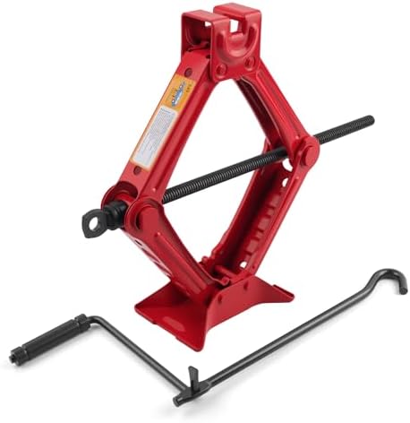 1.5 Ton Car Scissor Jack, 3.93"-13.18" Adjustable Low Profile Car Jack by Unknown