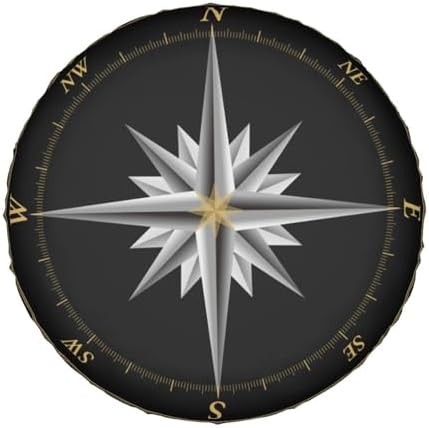Marine Compass Nautical Spare Tire Cover Camper Tire Wheel Covers Weatherproof - Image 7
