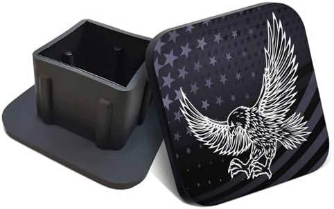 Swono Trailer Hitch Caps Covers Eagle Pattern 2 Inch Rubber Tow Hitch AUTO by Swono