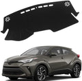 Dashboard Mat Cover for Toyota C-HR Chr 2018 2019 2020 2021 2022 Nonslip Center by BOLTRY