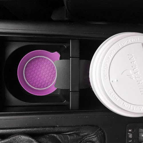 2 PCS Car Cup Coasters, Bling Cup Holder Coaster - Image 6