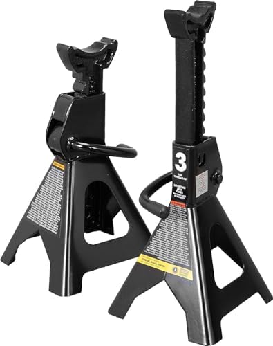 Torin AT43202B-1 Steel Jack Stands: 3 Ton Capacity, 1 Pair by Torin