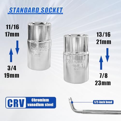YoRise Telescoping Lug Wrench, Universal Extendable Automotive Wheel Nut Remover - Image 4