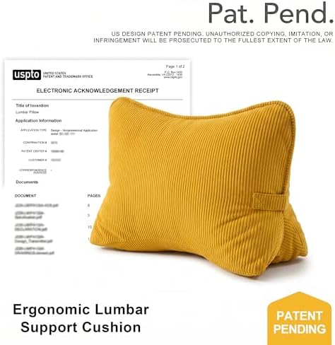 Pat. Pend. Corduroy Reading Back Pillow - Image 2