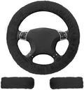 BFXM 3 PCS Fluffy Steering Wheel Cover Set by BFXM
