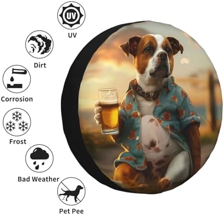 Funny Dog Spare Tire Cover Wheel Protectors - Image 5
