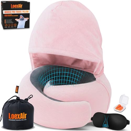 LOEXAIR™ Hooded Pro Travel Pillow by LoexAir