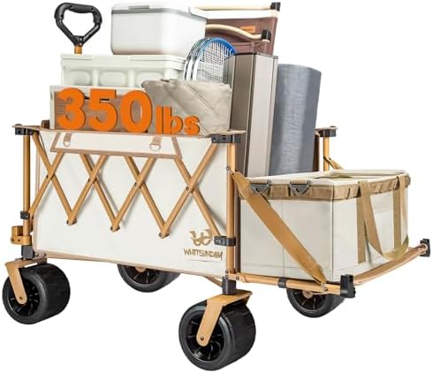 Whitsunday Collapsible Folding Wagon Heavy Duty Utility Beach Wagons by WHITSUNDAY