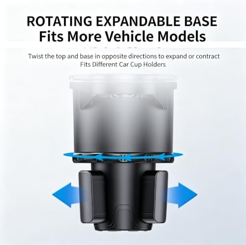 Upgrade Dual Cup Holder Expander, 2 in 1 Multifunction Cup Holder - Image 4