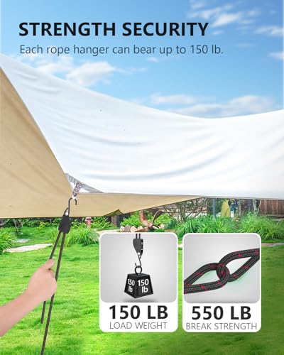 1/4" 12FT Kayak Tie Down Straps Ratchet, Heavy Duty Kayak Straps 2-Pack - Image 3