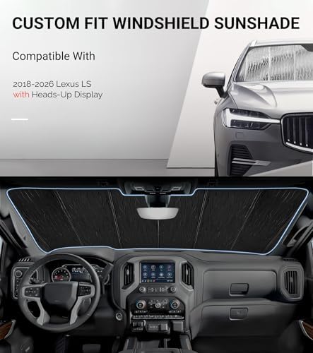 Pigenius Windshield Sun Shade for Lexus LS500/LS500h 2018-2026 - Image 2