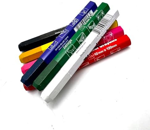 Zeluga 4.7in. x 0.47in. Hex Shape Industrial Lumber Marking Crayons - Image 6