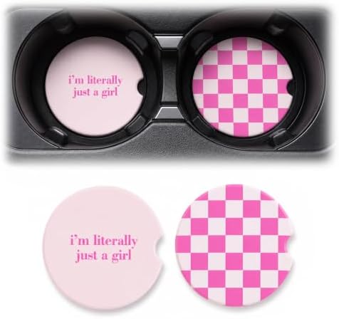 2PCS Car Cup Coasters, 2-in-1 Style Cup Holder Coasters by Unknown