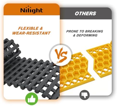 Nilight Tire Traction Mats 7 Ton Heavy-Duty 39" Recovery Tracks 2 Pack - Image 5