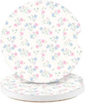 Vintage Flowers Car Coasters, Absorbent 2 Pack by Watbro
