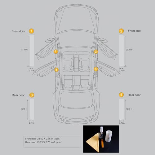 Car Door Sill Protector, Universal Door Entry Edge Guard & Scuff Plate Protector - Image 2
