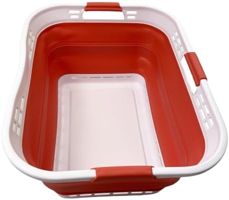SAMMART 42L Collapsible Plastic Storage Basket by SAMMART