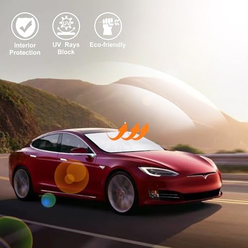 Windshield Sun Shade for 2012-2026 Tesla Model S Accessories - Image 5