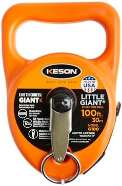 Keson G100 Little Giant Chalk Line Reel, 12-Ounce Chalk Capacity by KESON-MAKEYOURMARK
